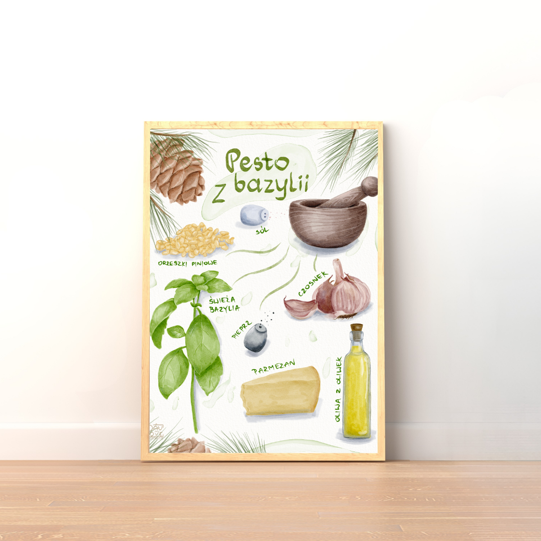 Plakat Pesto z Bazylii  ForWalls.eu