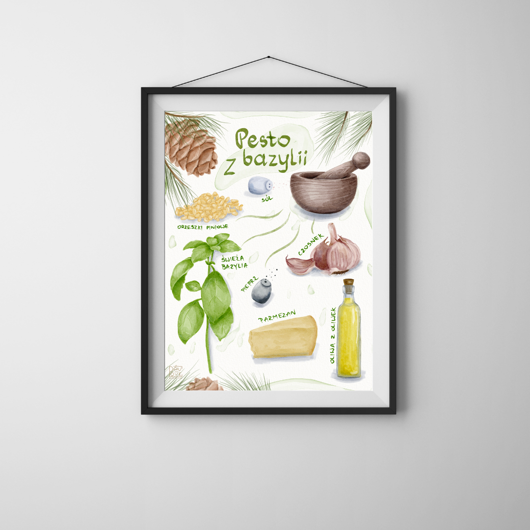 Plakat Pesto z Bazylii  ForWalls.eu
