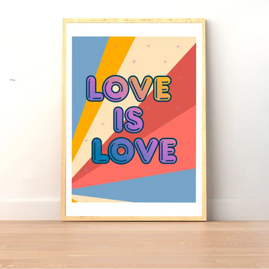 Plakat Love is Love (Pastelowy) - ForWalls.eu