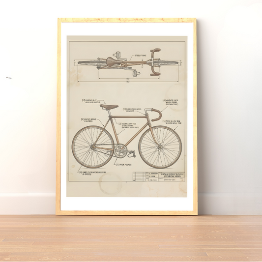 Plakat Retro Bike - ForWalls.eu