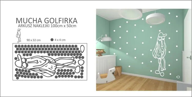 NAKLEJKI NA ŚCIANĘ 100 cm x 50 cm - ForWalls.eu