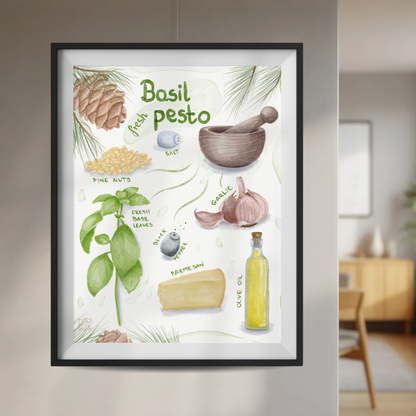 Plakat Pesto z Bazylii  ForWalls.eu