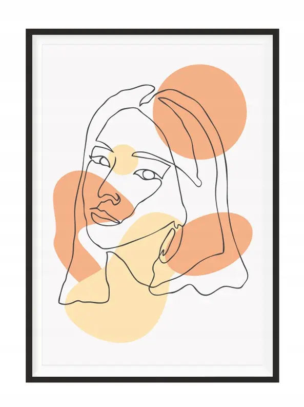 Plakat Line art Ona 33x43 cm - ForWalls.eu