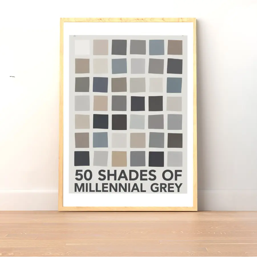 Plakat 50 Shades Of Millenial Grey - ForWalls.eu