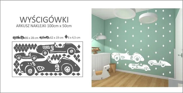 NAKLEJKI NA ŚCIANĘ 100 cm x 50 cm - ForWalls.eu