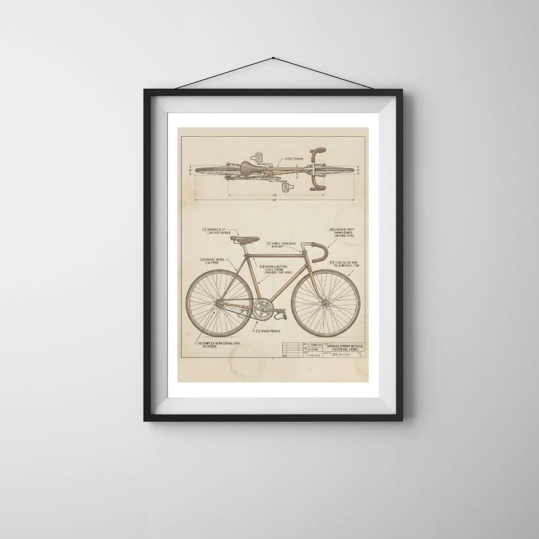 Plakat Retro Bike - ForWalls.eu