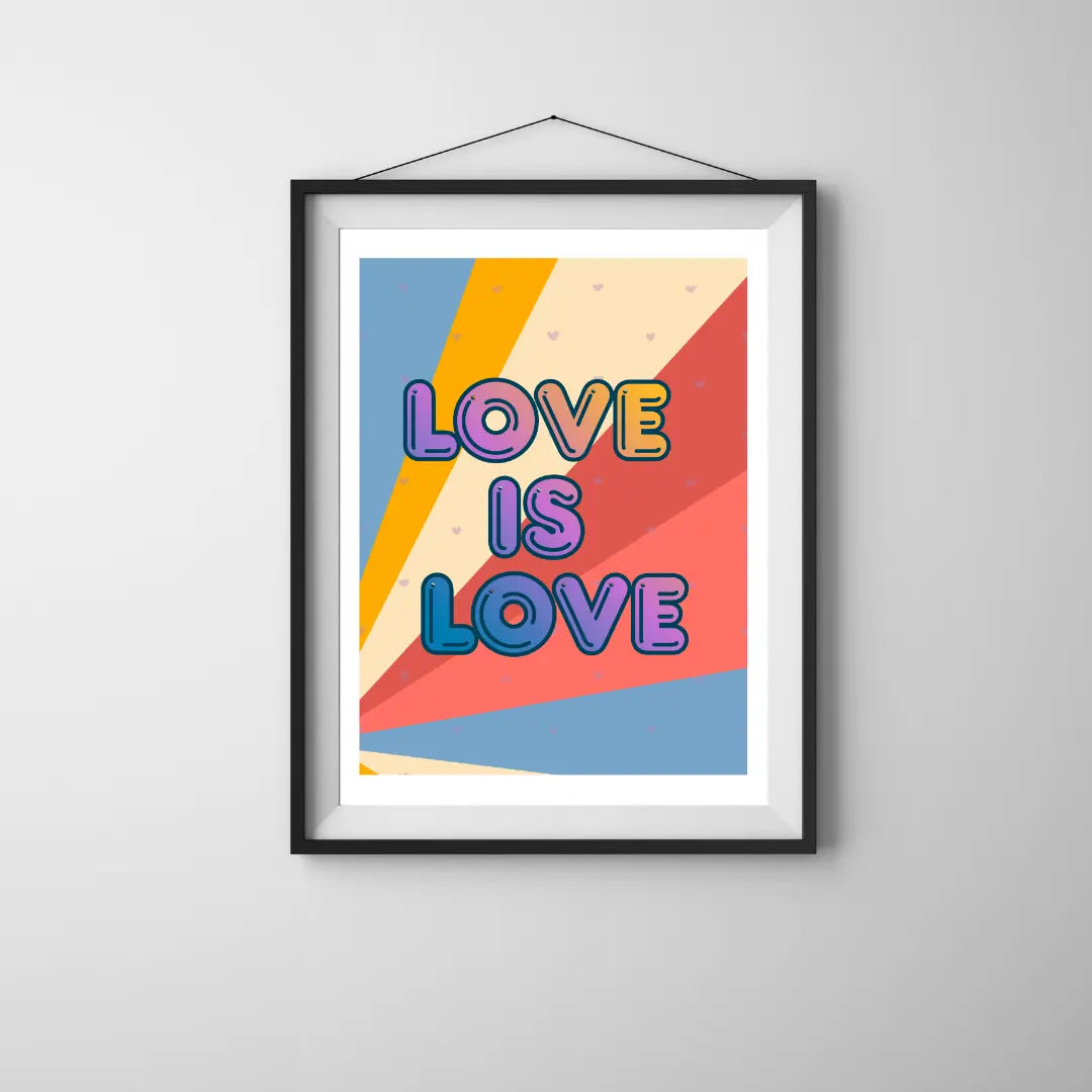 Plakat Love is Love (Pastelowy) - ForWalls.eu