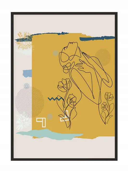 Plakat Line art Ona 33x43 cm - ForWalls.eu