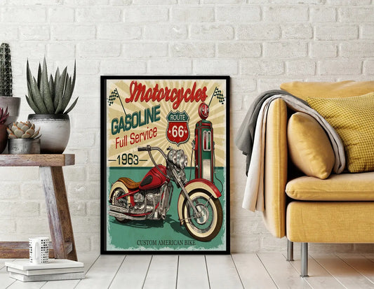 Plakat Garaż Motor 33x43 cm - ForWalls.eu