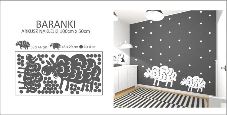 NAKLEJKI NA ŚCIANĘ 100 cm x 50 cm - ForWalls.eu