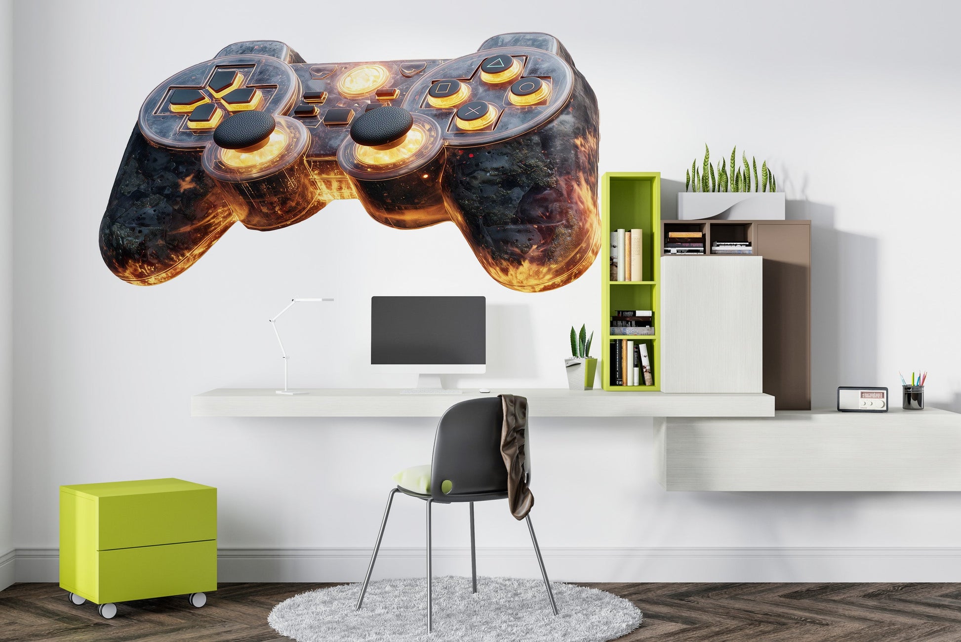 Naklejka na ścianę GamePad Kontroler do gier dla chłopca nastolatka  ForWalls.eu