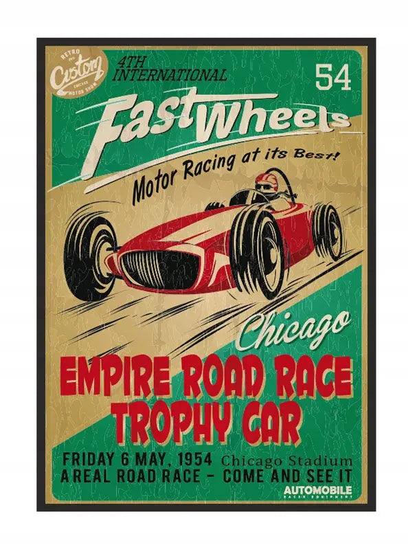 Plakat Garaż Race 33x43 cm  ForWalls.eu