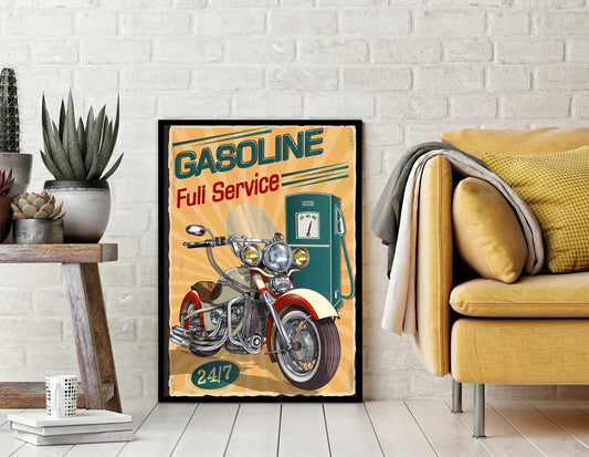 Plakat Garaż Motor 33x43 cm - ForWalls.eu