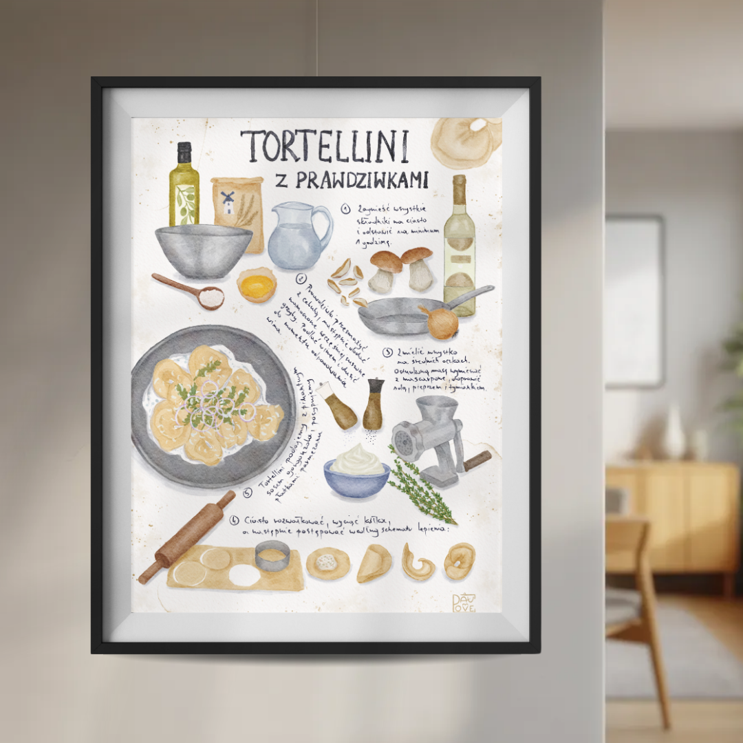 Plakat Tortellini z prawdziwkami  ForWalls.eu