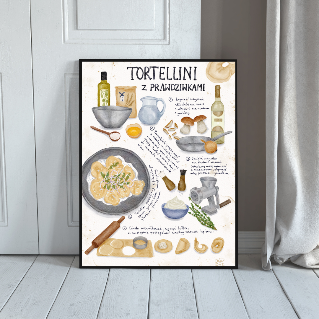 Plakat Tortellini z prawdziwkami  ForWalls.eu