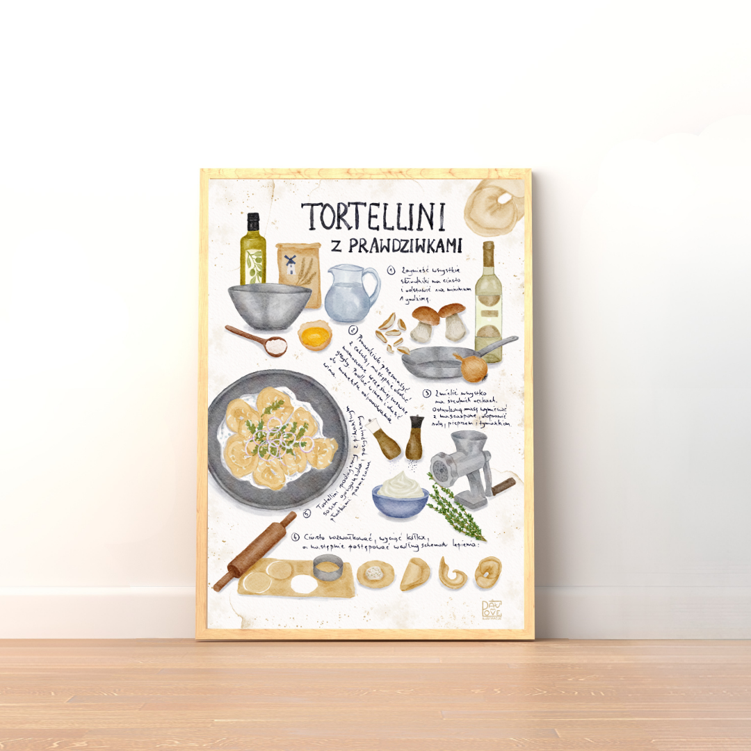 Plakat Tortellini z prawdziwkami  ForWalls.eu