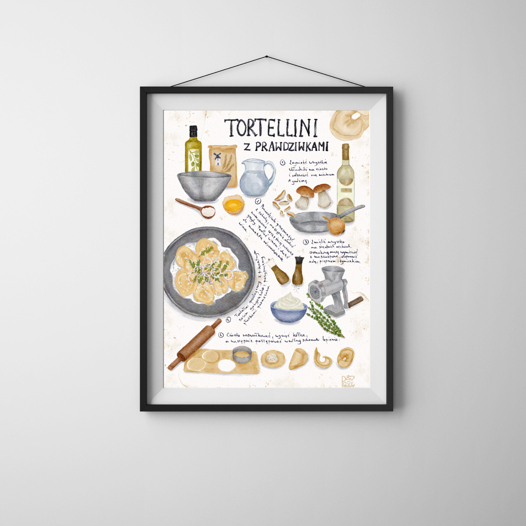 Plakat Tortellini z prawdziwkami  ForWalls.eu