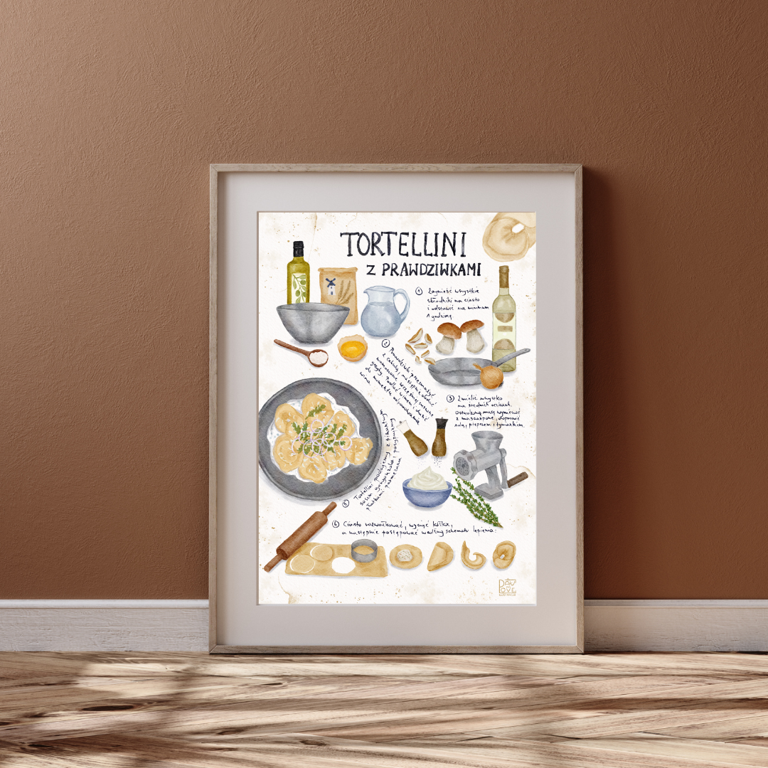 Plakat Tortellini z prawdziwkami  ForWalls.eu