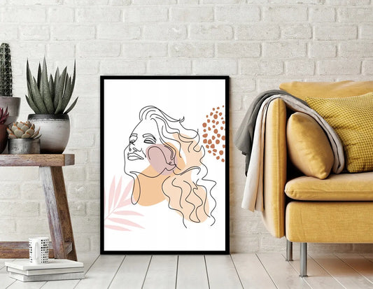 Plakat Line art Ona 33x43 cm - ForWalls.eu