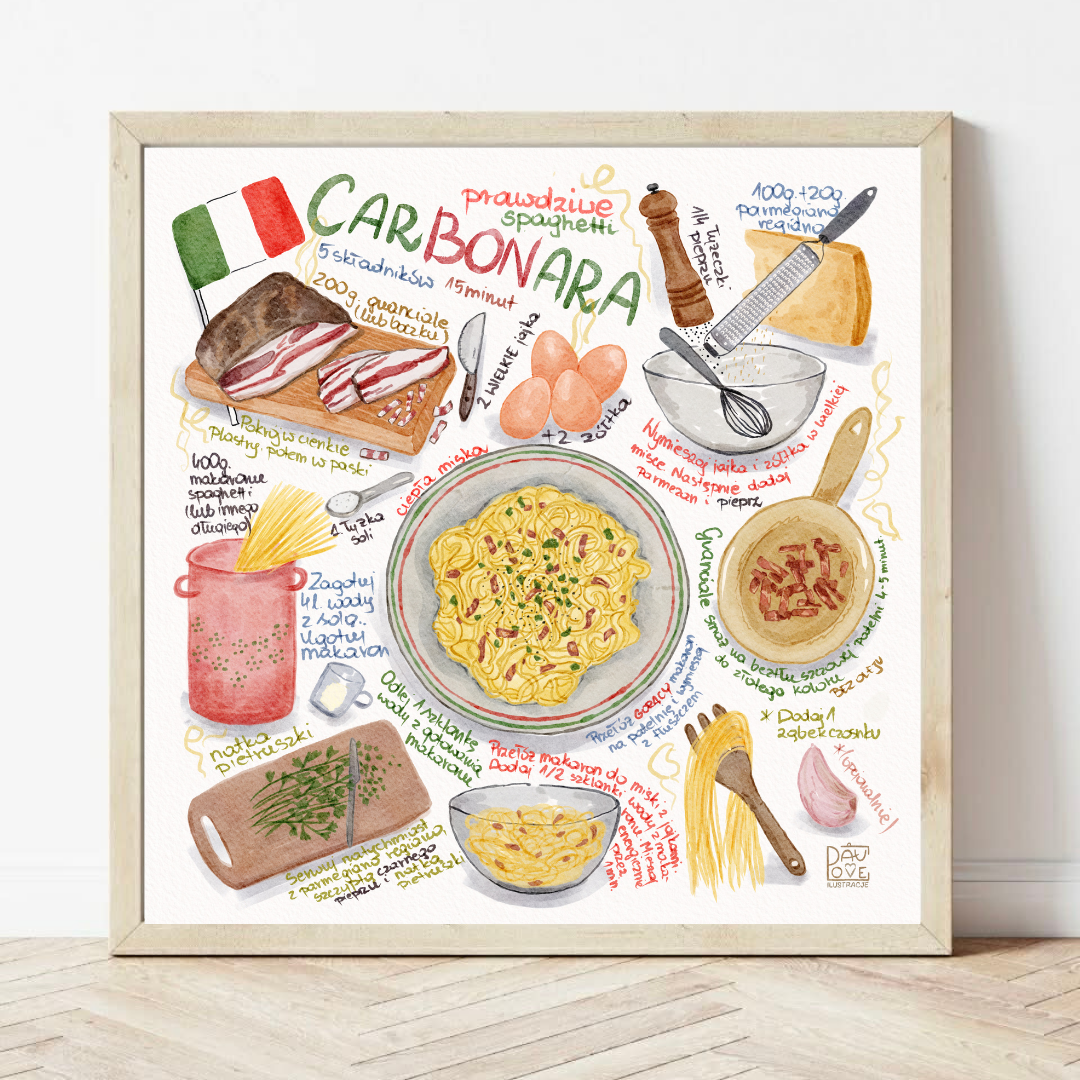 Plakat Kremowa Carbonara  ForWalls.eu