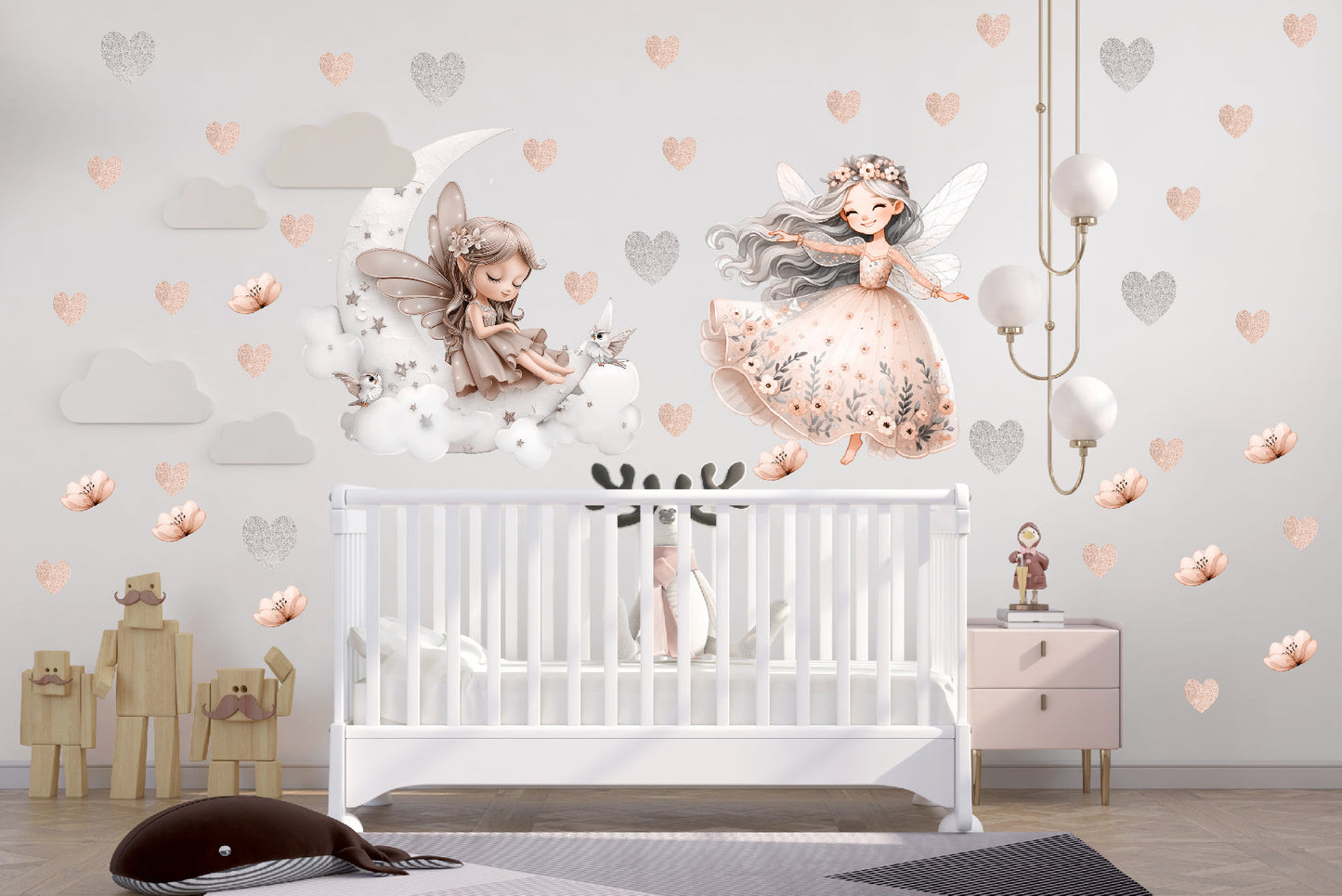 Pastelowe Naklejki ścienne do pokoju dziecięcego na ścianę w stylu Boho  ForWalls.eu