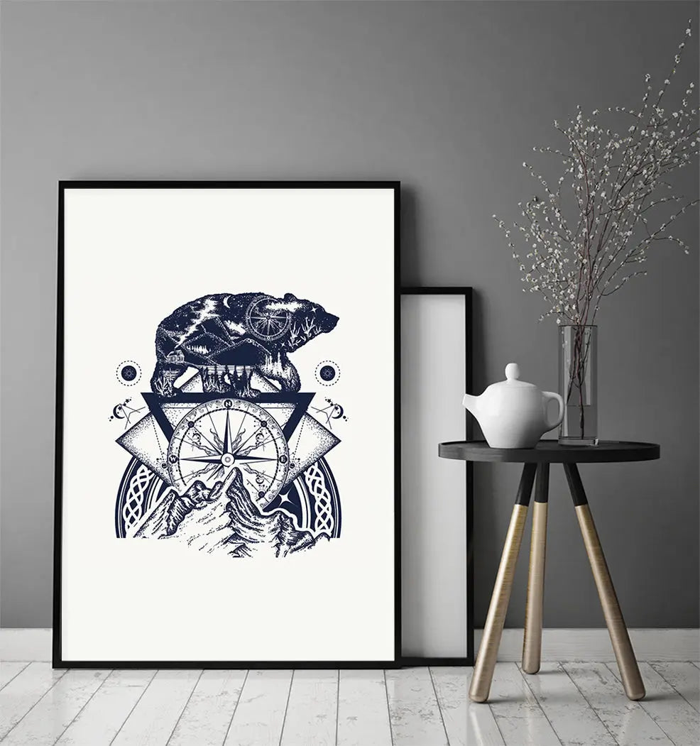 Plakat Niedźwiedź Kom 33x43 cm - ForWalls.eu