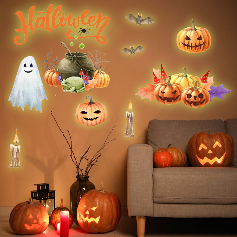 Naklejki ŚWIECĄCE w nocy ciemności fluorescencyjne Dekoracje Halloween  ForWalls.eu