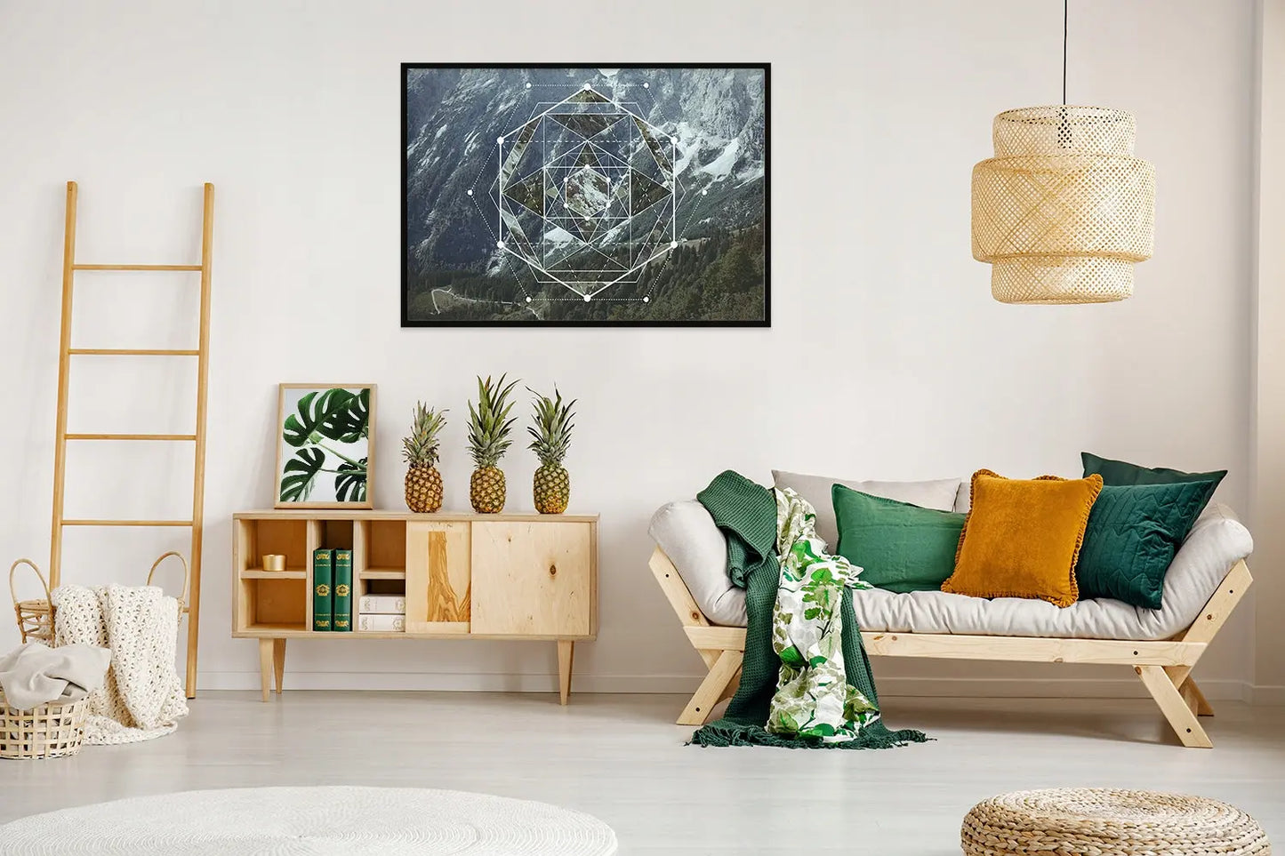 Plakat Geometria GÓRY 53x73 cm - ForWalls.eu