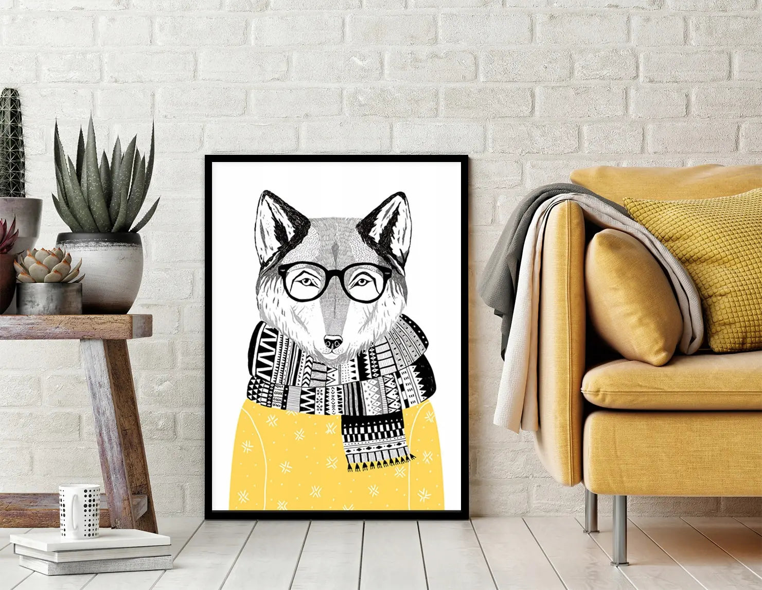 Plakat Lis Hipster 33x43 cm  ForWalls.eu
