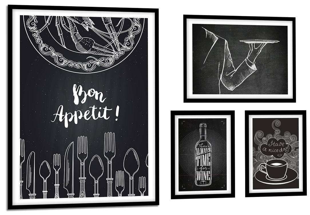 Komplet Plakatów Seria 4szt  ForWalls.eu