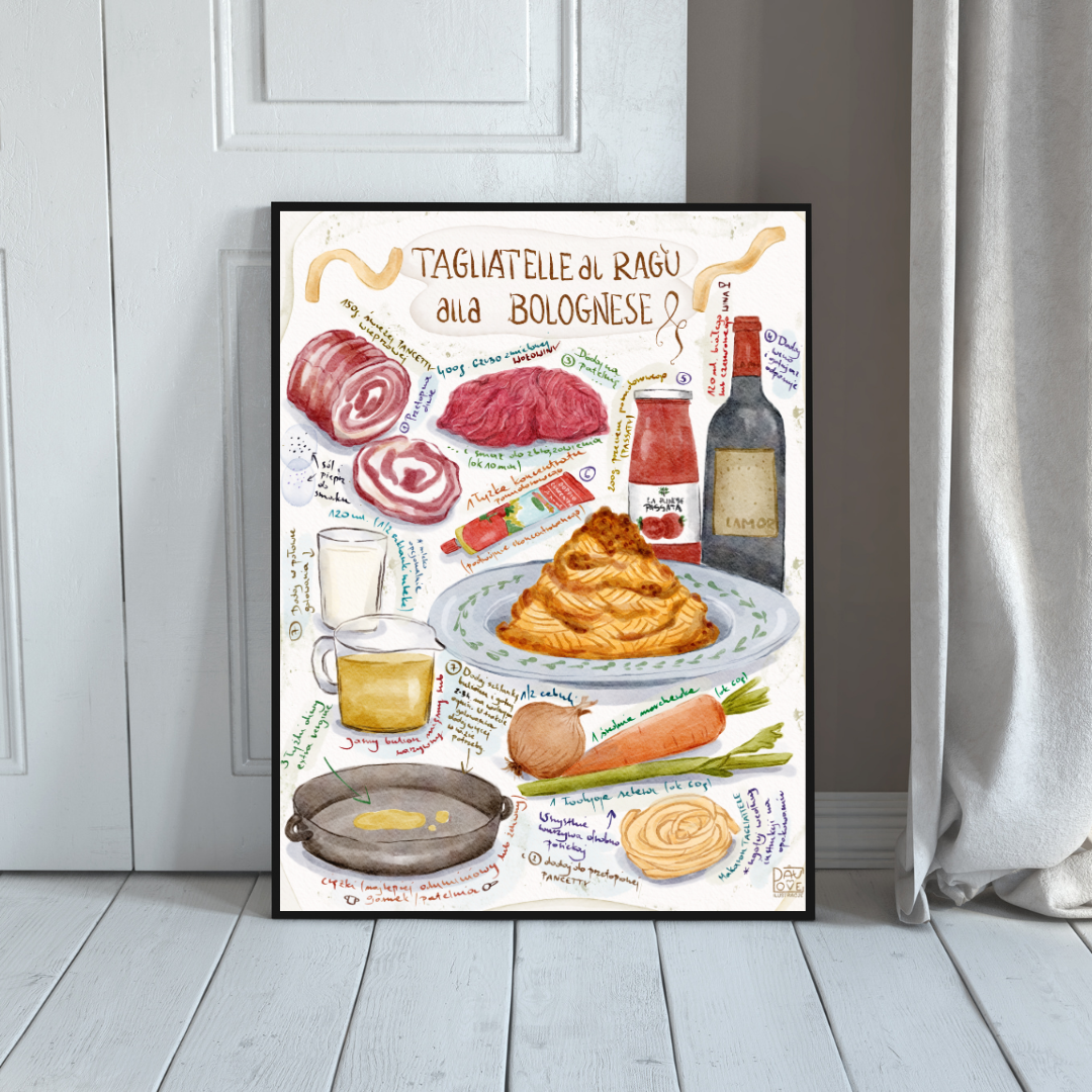 Plakat Tagliatelle al ragù alla bolognese  ForWalls.eu