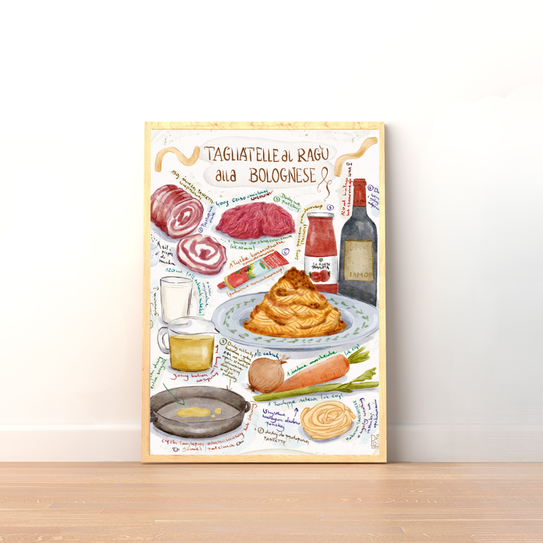 Plakat Tagliatelle al ragù alla bolognese  ForWalls.eu