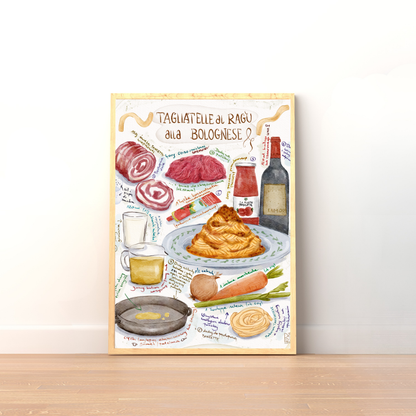 Plakat Tagliatelle al ragù alla bolognese  ForWalls.eu