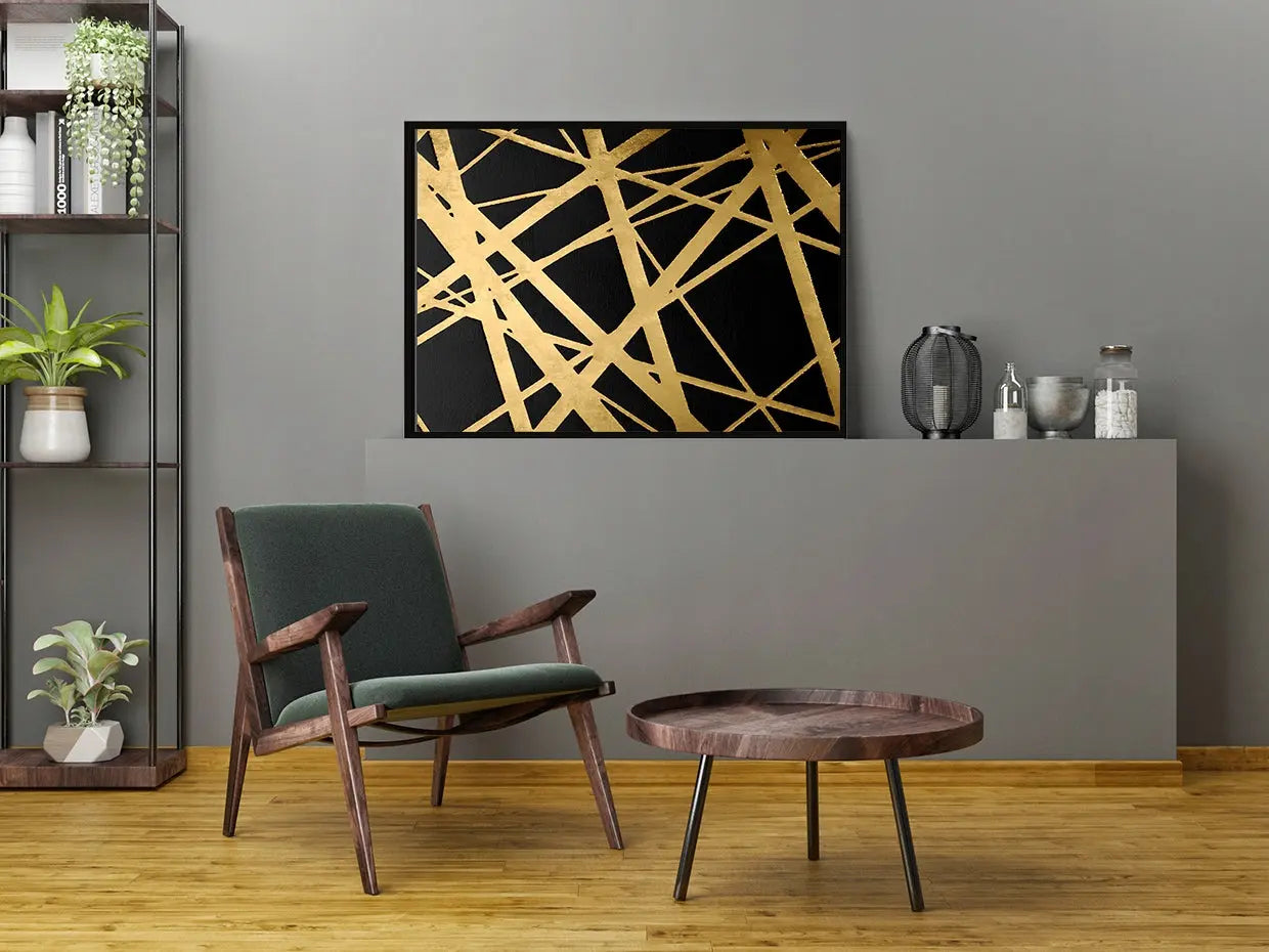 Plakat Złoty 33x43 cm  ForWalls.eu