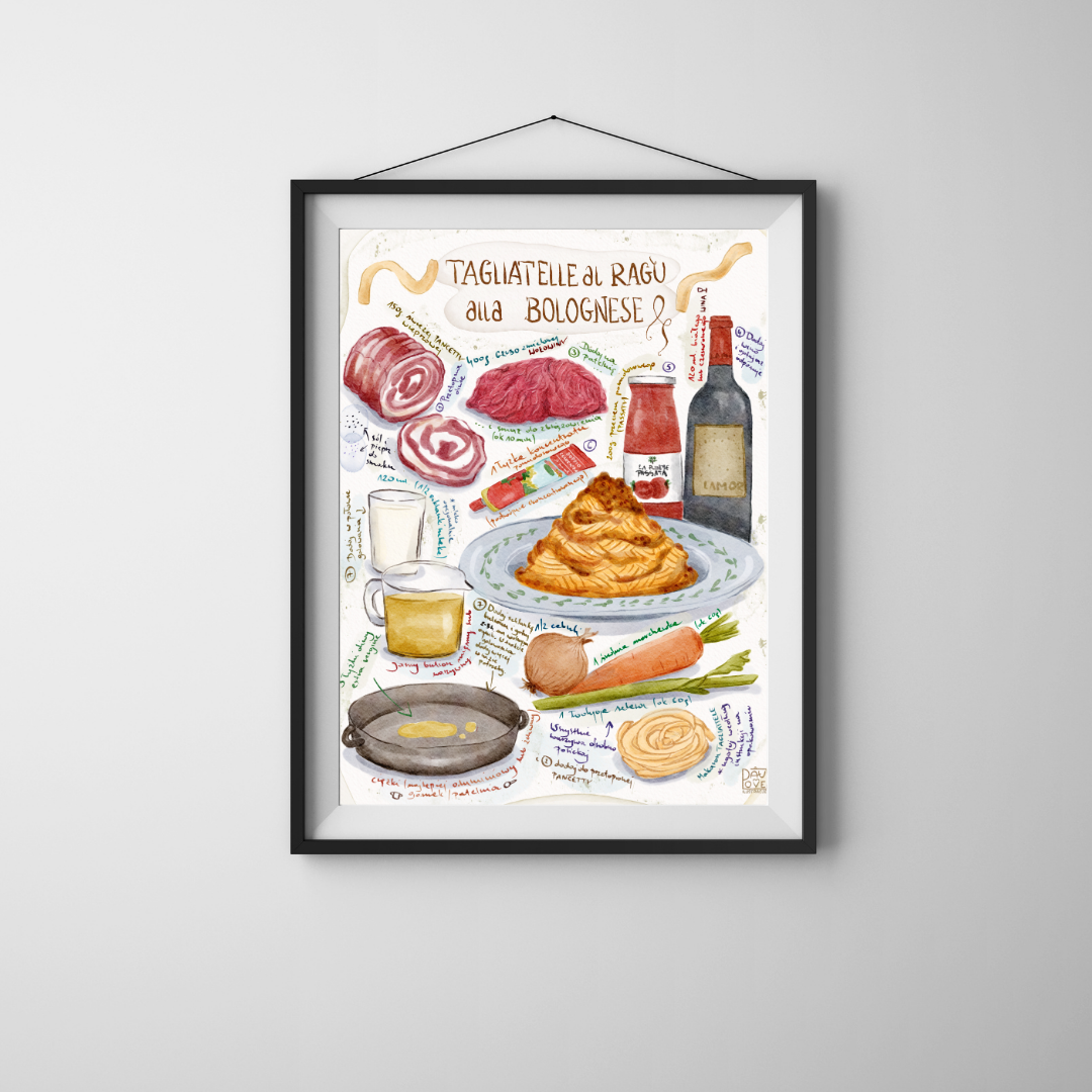 Plakat Tagliatelle al ragù alla bolognese  ForWalls.eu