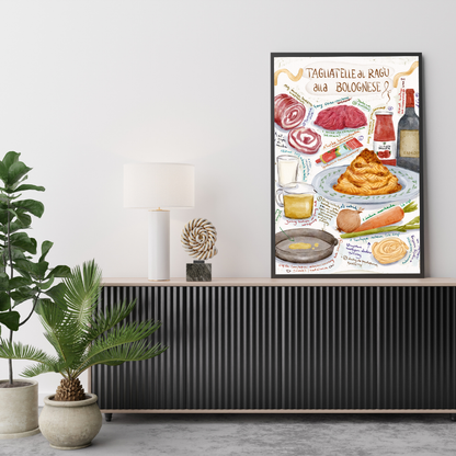 Plakat Tagliatelle al ragù alla bolognese  ForWalls.eu
