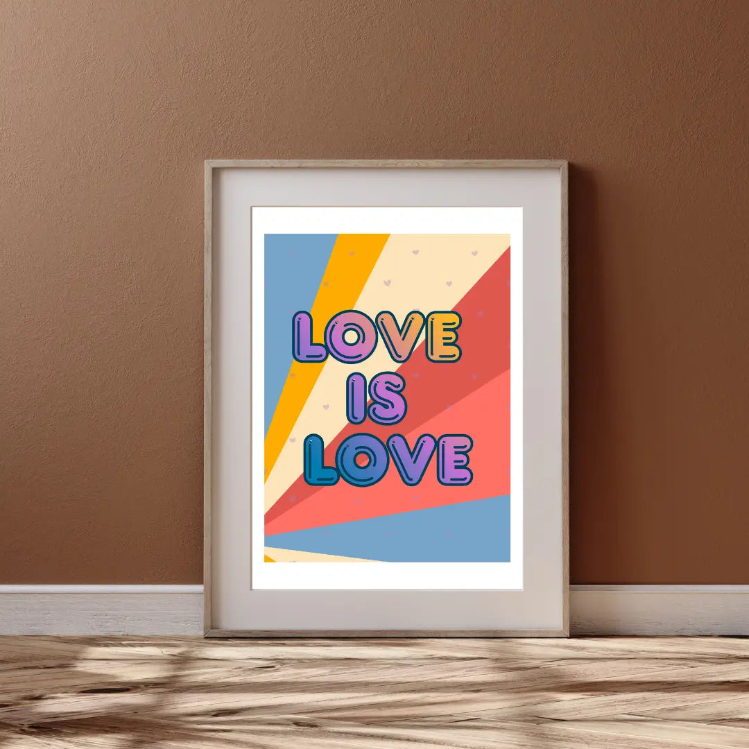 Plakat Love is Love (Pastelowy) - ForWalls.eu