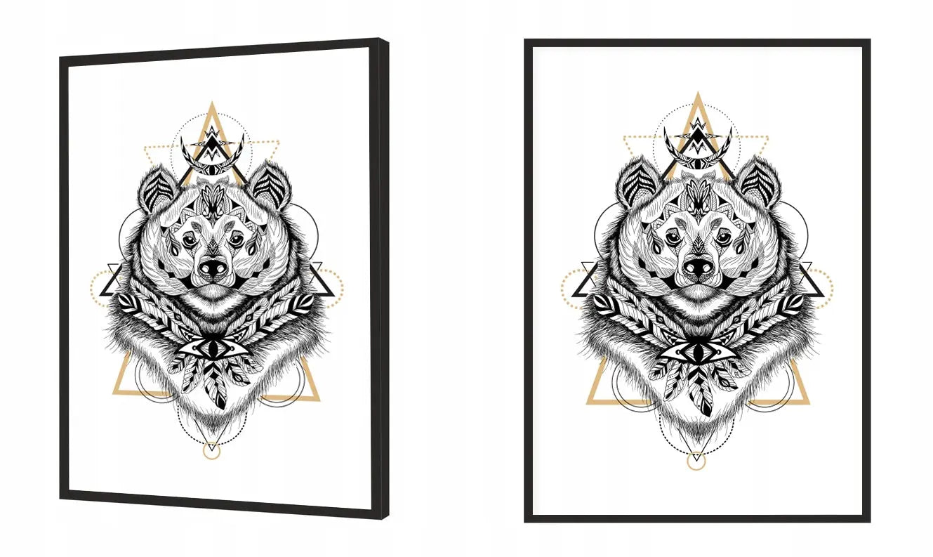 Plakat Tribal Niedźwi 33x43 cm - ForWalls.eu