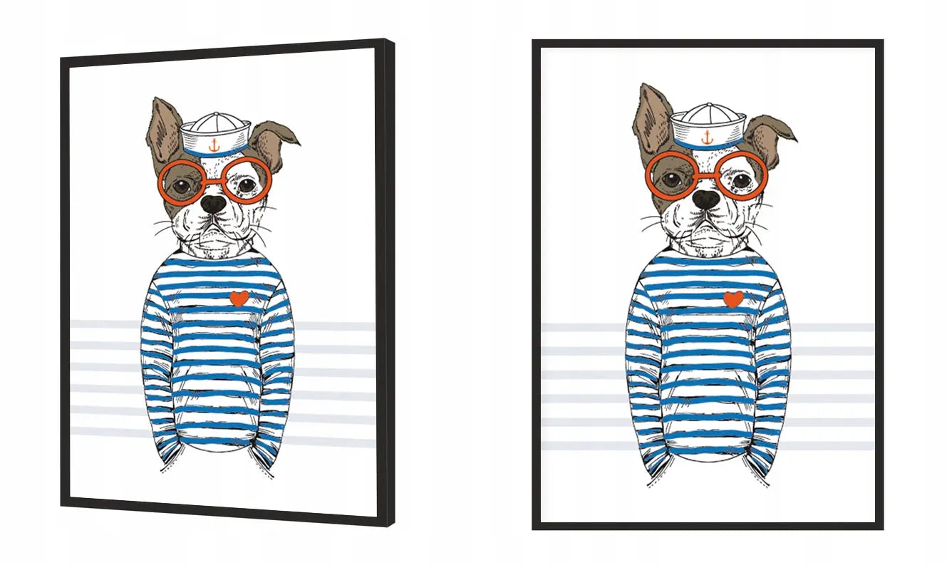 Plakat Pies Hipster 33x43 cm  ForWalls.eu