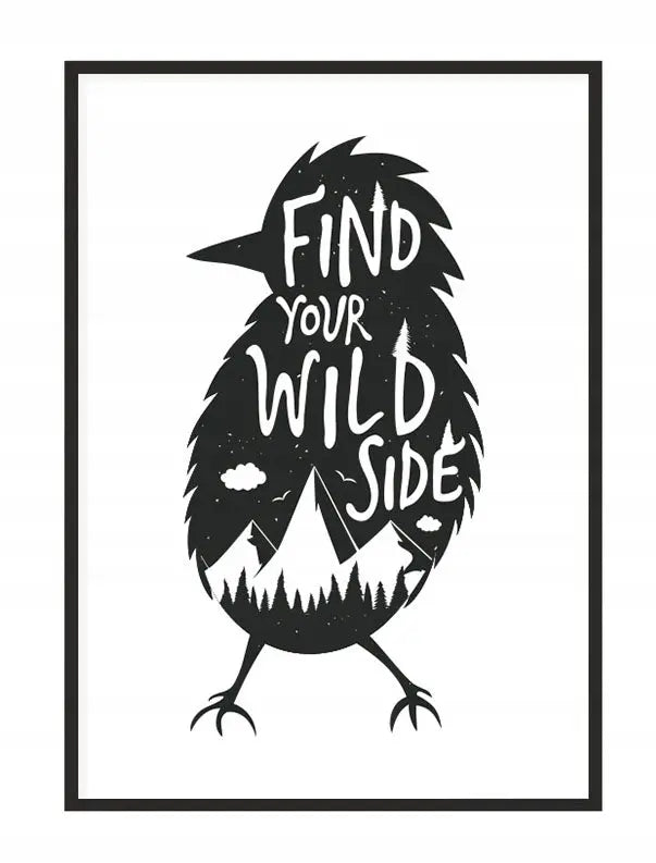 Plakat Find Your Wild Side 33x43 cm  ForWalls.eu