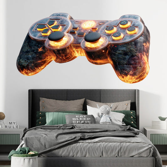 Naklejka na ścianę GamePad Kontroler do gier dla chłopca nastolatka  ForWalls.eu