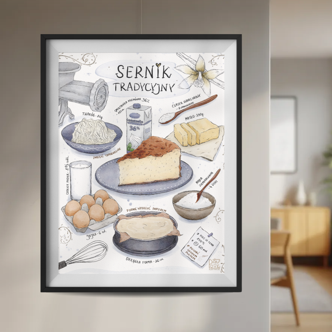 Plakat Sernik tradycyjny  ForWalls.eu