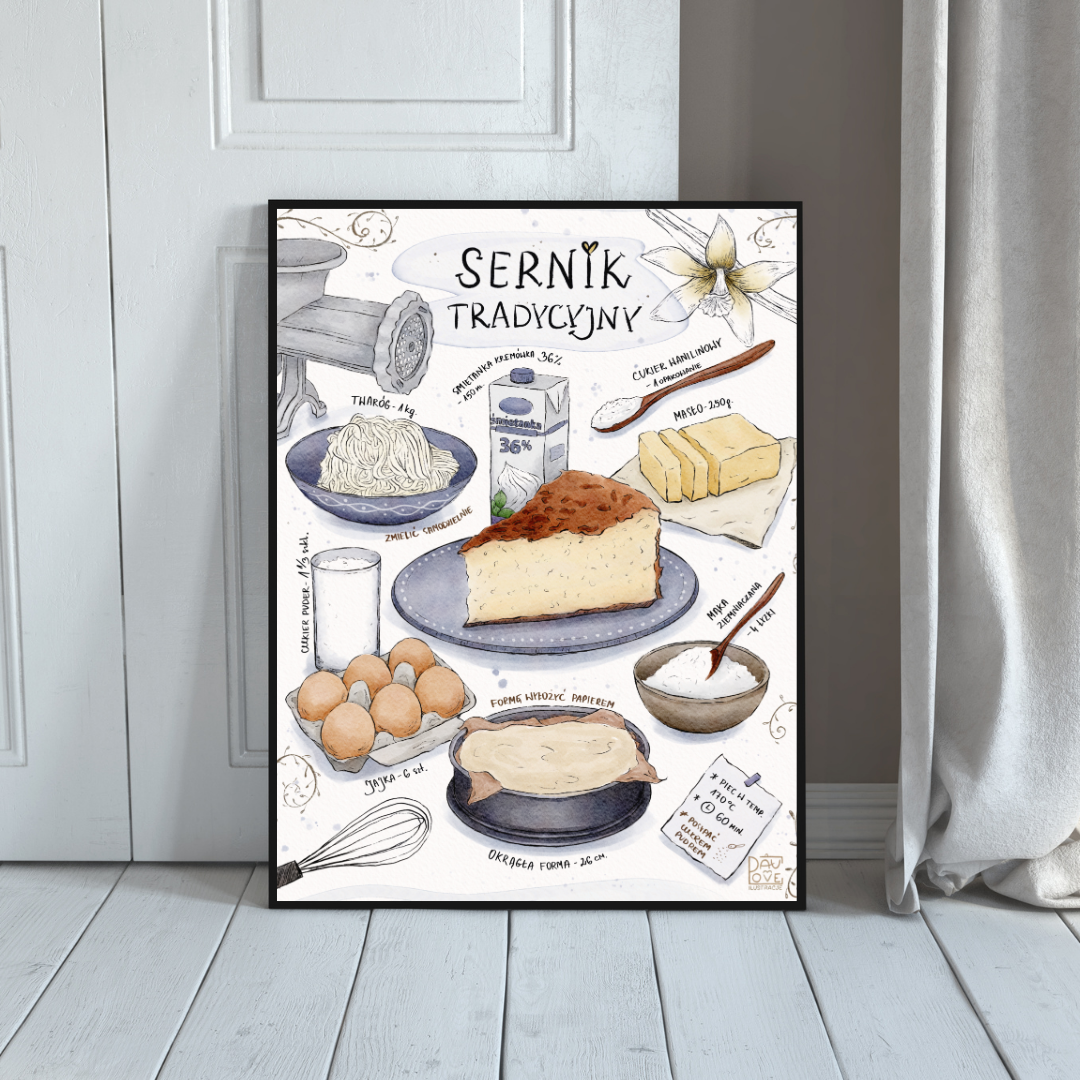 Plakat Sernik tradycyjny  ForWalls.eu