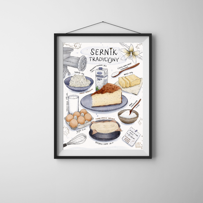 Plakat Sernik tradycyjny  ForWalls.eu