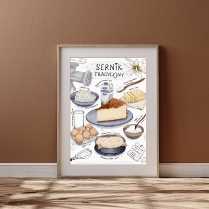 Plakat Sernik tradycyjny  ForWalls.eu