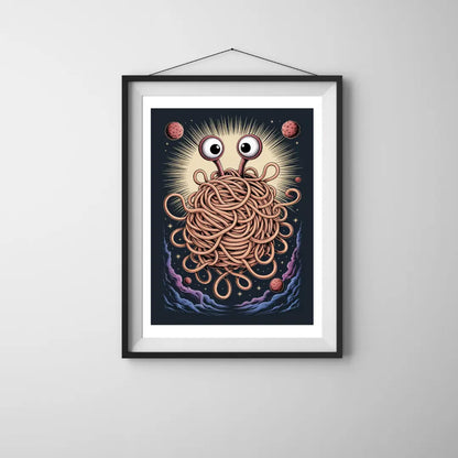 Plakat Latający Potwór Spaghetti - ForWalls.eu