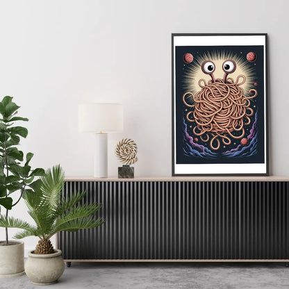 Plakat Latający Potwór Spaghetti - ForWalls.eu