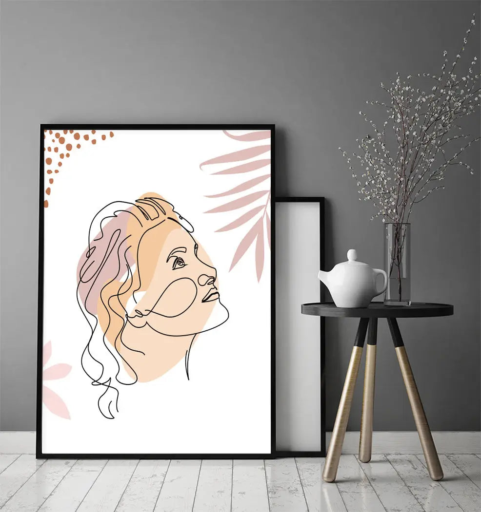 Plakat Line art Ona 33x43 cm - ForWalls.eu