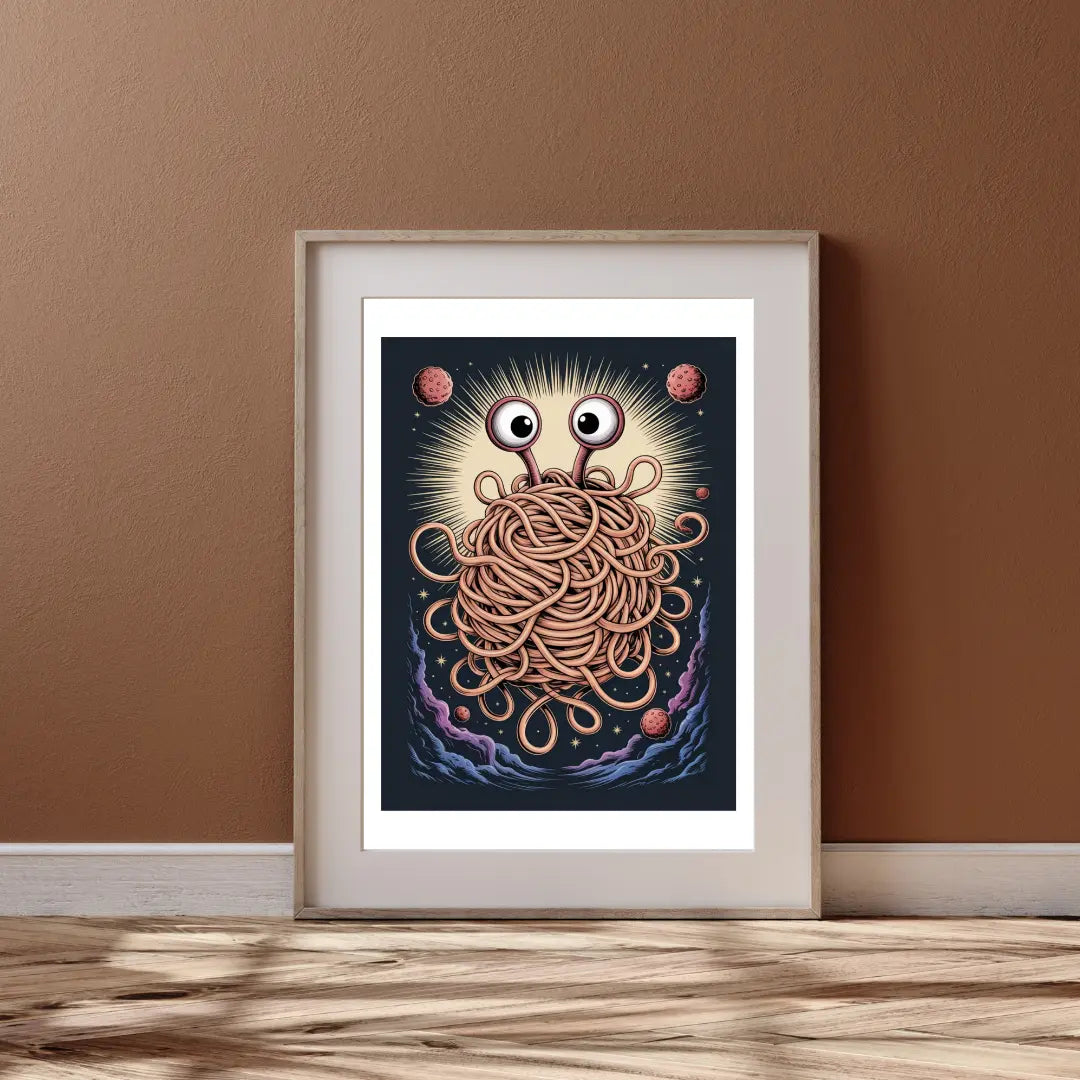 Plakat Latający Potwór Spaghetti - ForWalls.eu