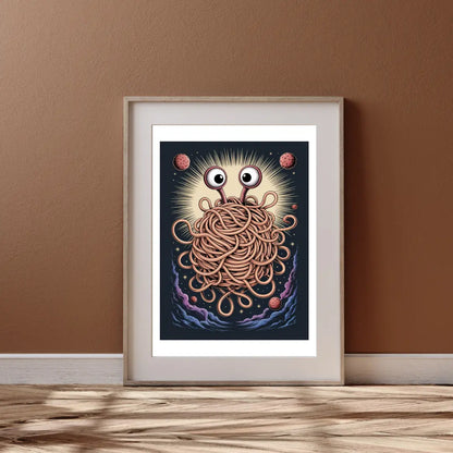 Plakat Latający Potwór Spaghetti - ForWalls.eu